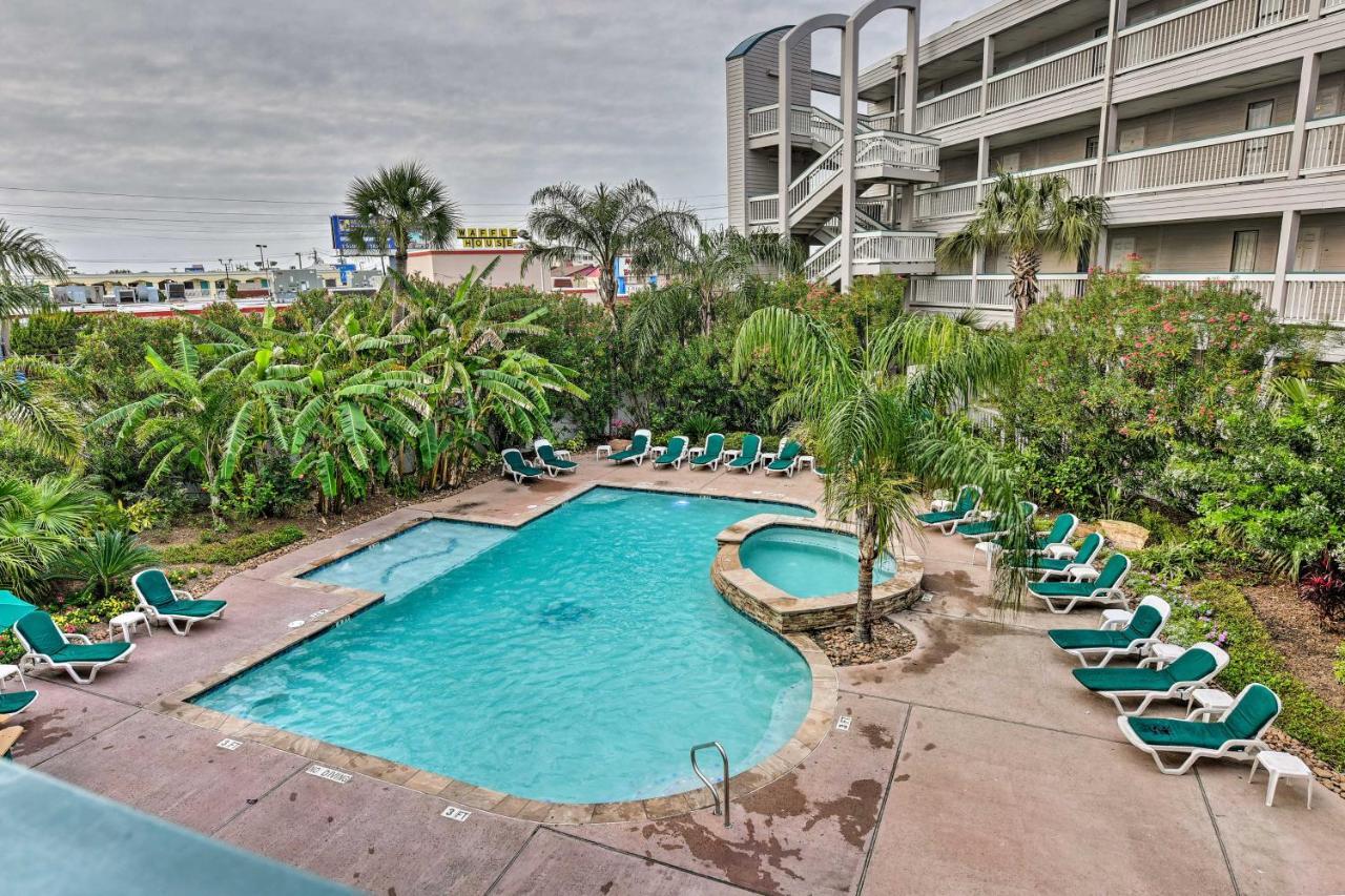 Galveston Condo With Oceanfront Views And 2 Pools Luaran gambar